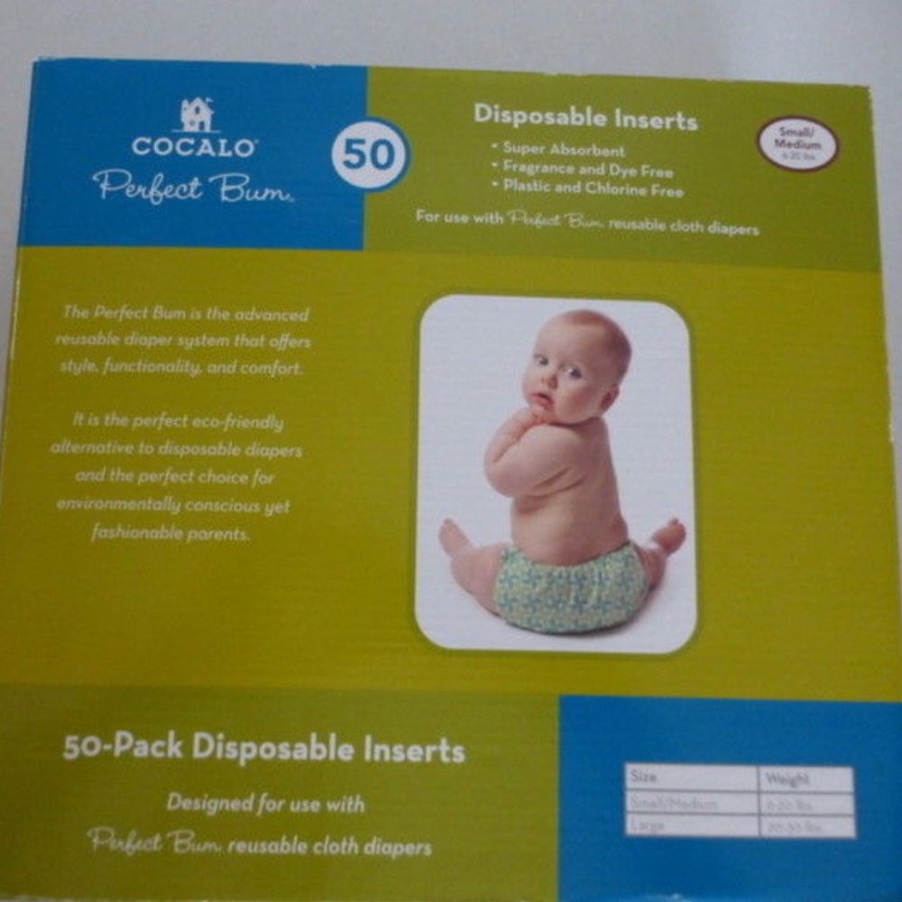 CoCalo Perfect Bum 50 Disposable Diaper Inserts